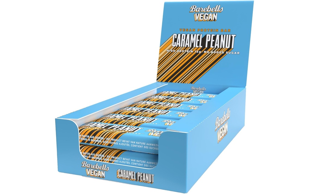 Barebells Protein Bar Caramel Peanut Vegan 12 pièces, 55 g