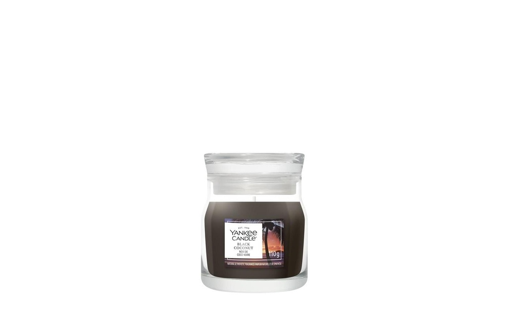 Yankee Candle Signature Bougie parfumée Black Coconut Signature Small Jar