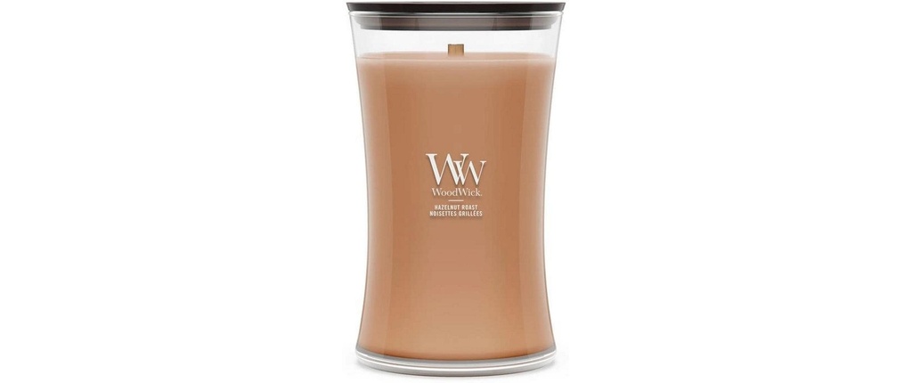 Woodwick Bougie parfumée Hazelnut Roast Large Jar