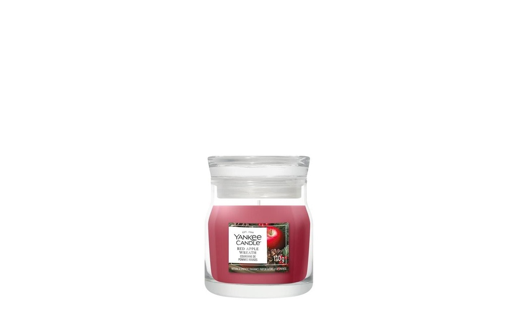 Yankee Candle Signature Bougie parfumée Red Apple Wreath Signature Small Jar