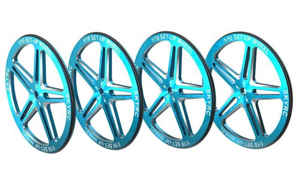 SKYRC Setup Wheel bleu Aluminium bleu pour modèles 1/10