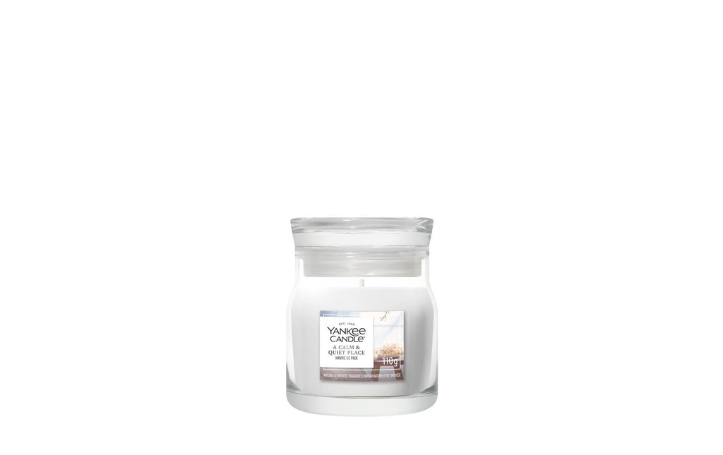 Yankee Candle Signature Bougie parfumée A Calm & Quiet Place Signature Small Jar