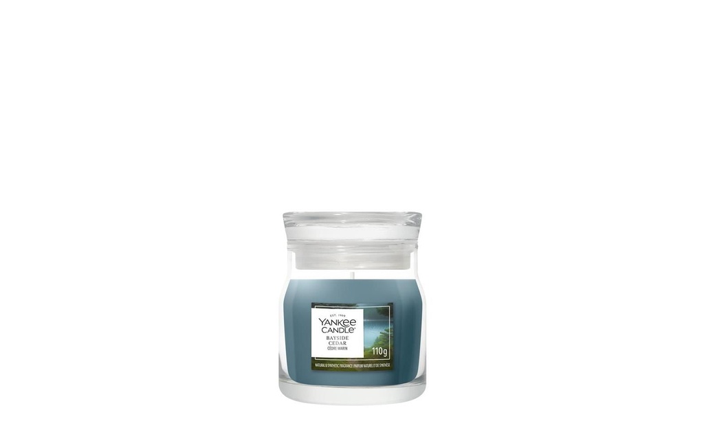 Yankee Candle Signature Bougie parfumée Bayside Cedar Signature Small Jar