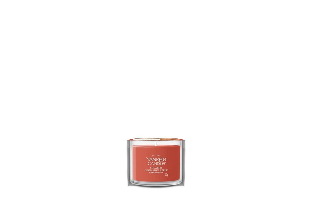 Yankee Candle Signature Bougie parfumée Sugared Cinnamon Apple Signature Filled Votive