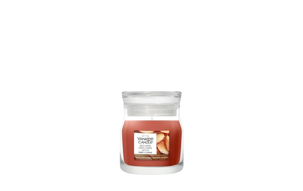 Yankee Candle Signature Bougie parfumée Sugared Cinnamon Apple Signature Small Jar