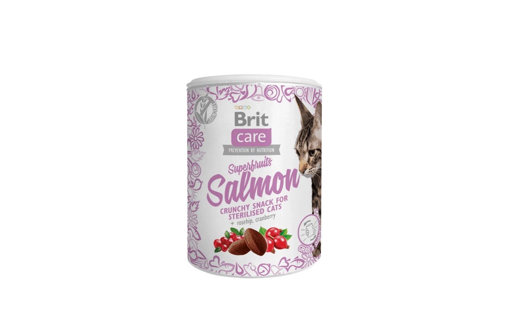 Brit Collation pour chat Care Superfruits Salmon 100 g