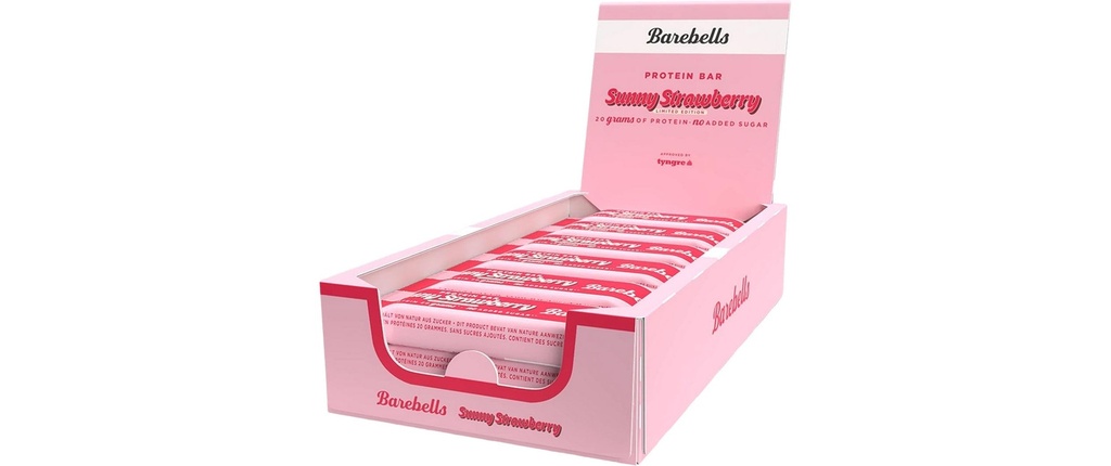 Barebells Protein Bar Sunny Strawberry 12 x 55 g