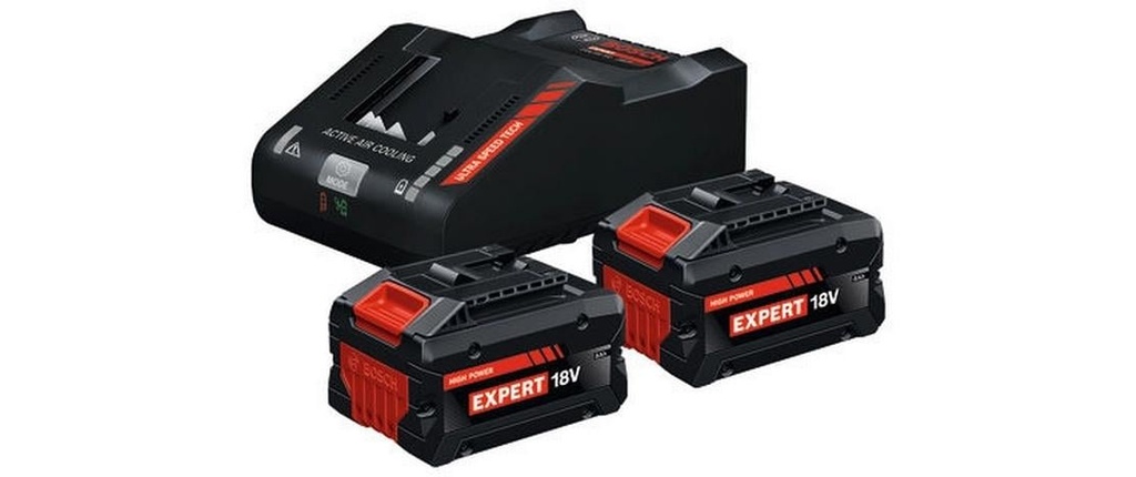 Bosch Professional Kit de démarrage pour batterie 2x EXP 18 V 8.0 Ah + GAL 12 V/18 V-80