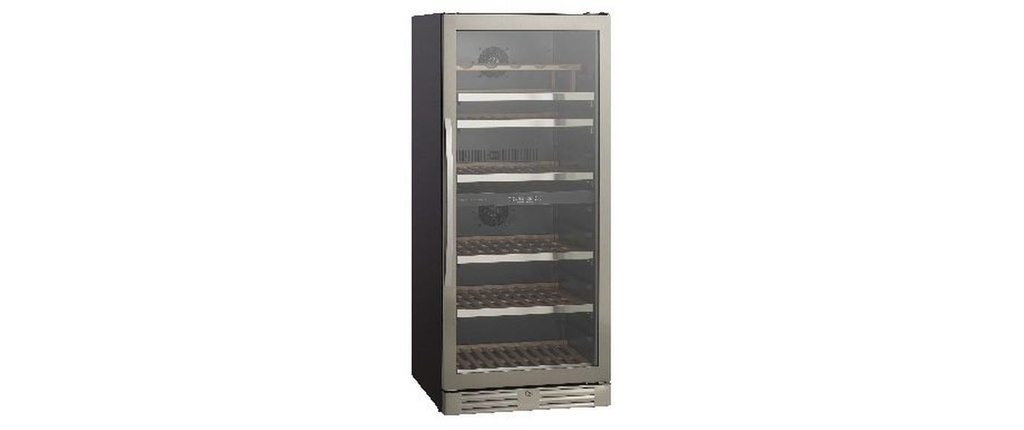 Sibir Cave à vin réfrigérée Scandomestic SV 104 X Noir/Gris