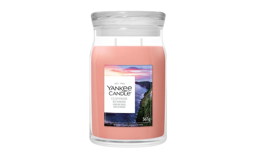 Yankee Candle Signature Bougie parfumée Cliffside Sunrise Signature Large Jar
