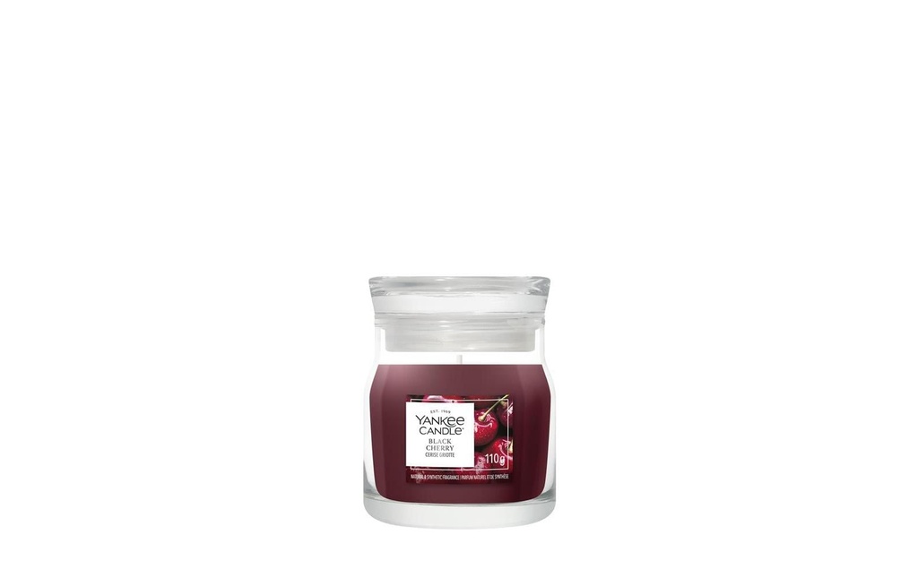 Yankee Candle Signature Bougie parfumée Black Cherry Signature Small Jar