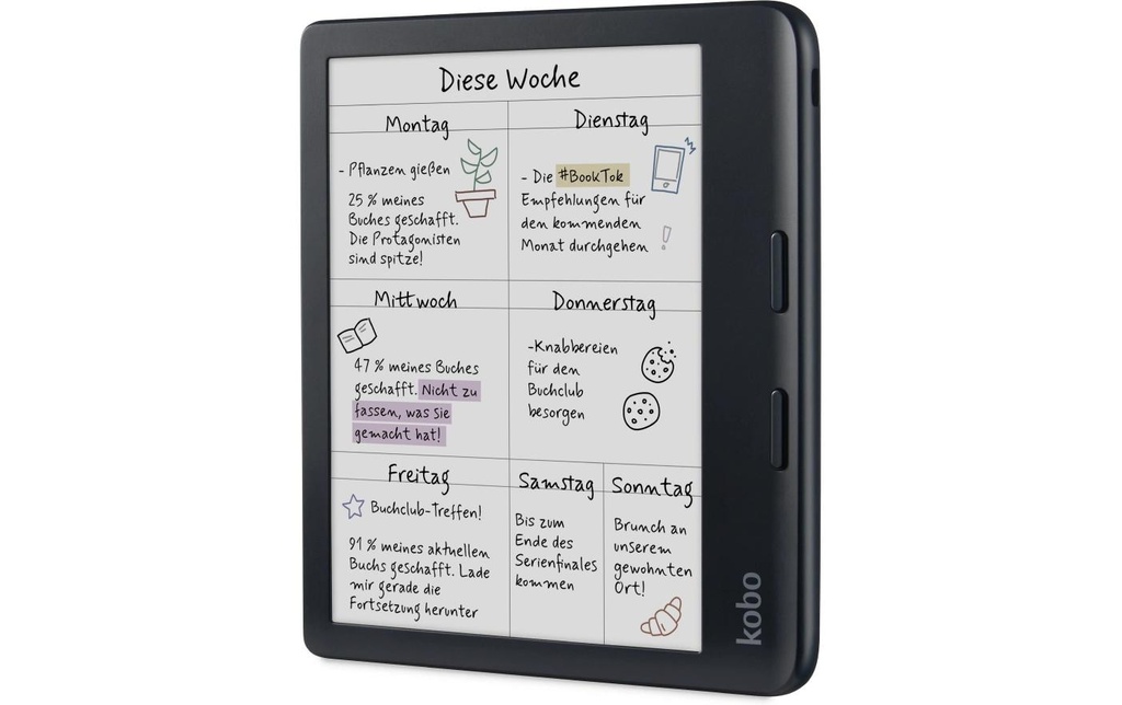 Kobo Lecteur E-Book Libra Colour avec Stylus 2 Noir