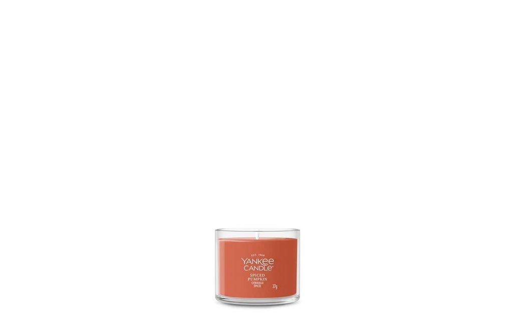 Yankee Candle Signature Bougie parfumée Spiced Pumpkin Signature Filled Votive