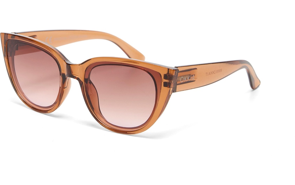 OKKIA Lunettes de soleil Silvia Marron transparent