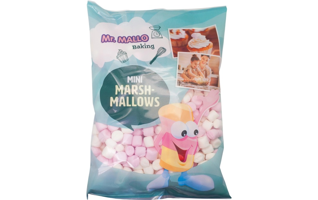 Mr. Mallo Mini guimauves roses & blanches 180 g