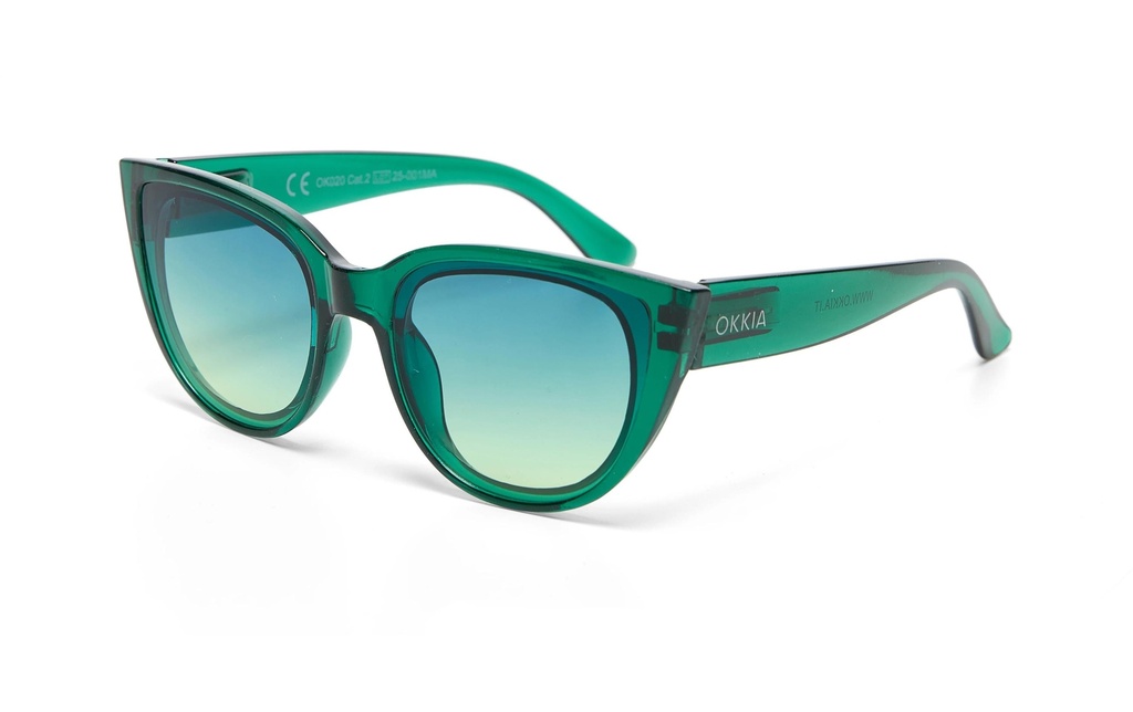 OKKIA Lunettes de soleil Silvia Vert transparent