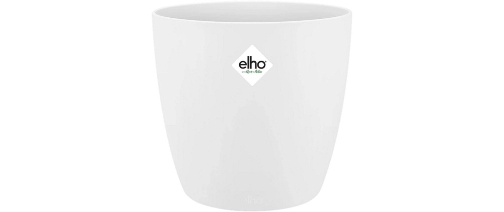 Elho Pot de fleur Brussels rond 3.3 l, Blanc