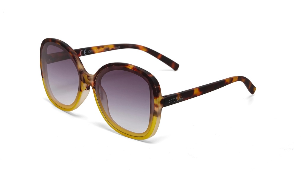OKKIA Lunettes de soleil Anna Jaune havane