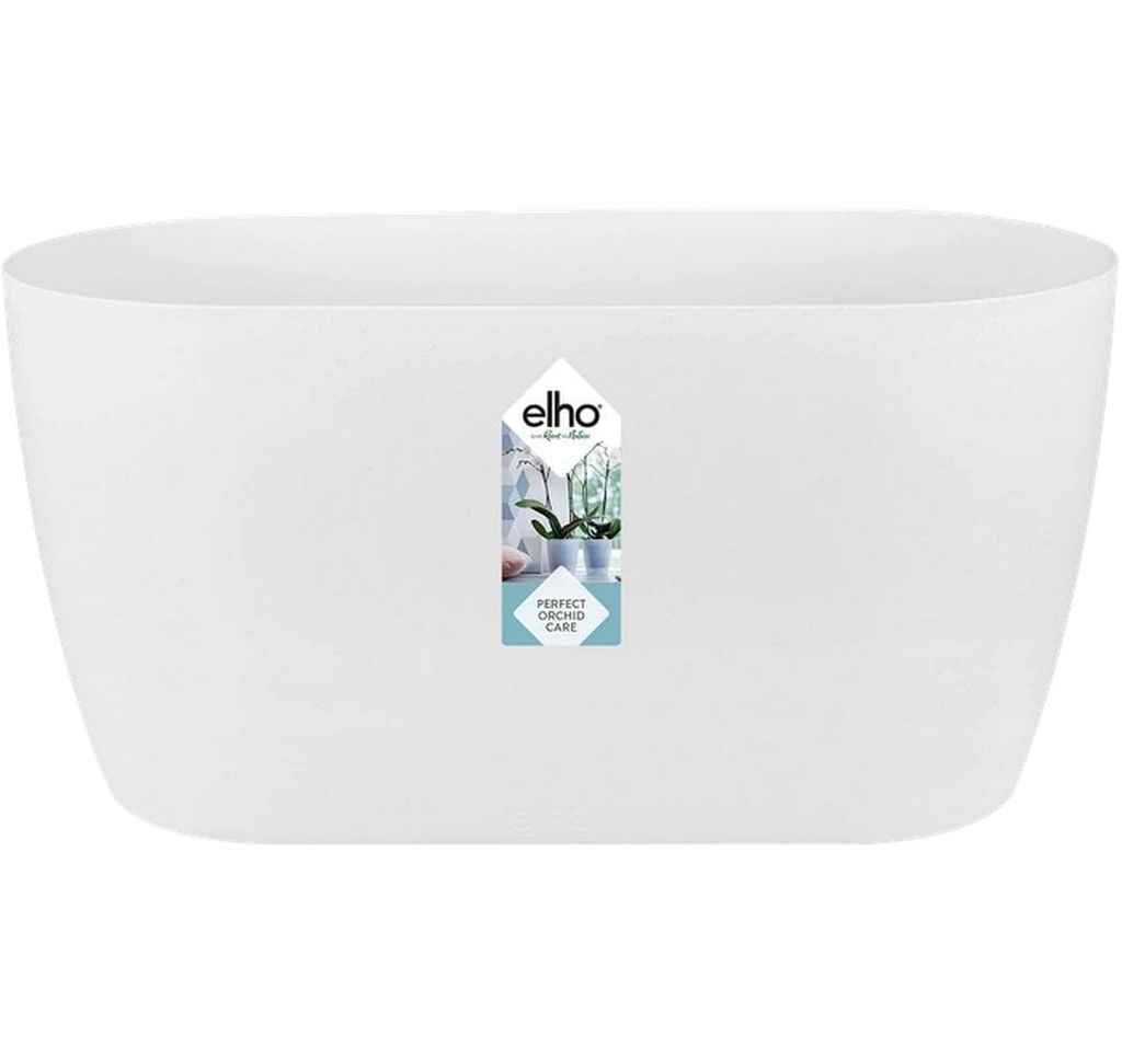 Elho Pot de fleur Brussels Orchidee DUO 2.8 l, Blanc