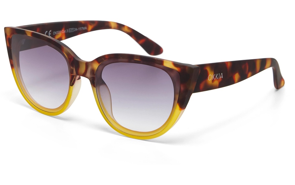 OKKIA Lunettes de soleil Silvia Jaune havane