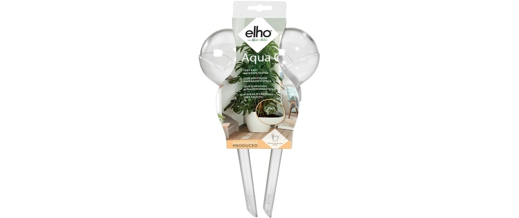 Elho Fontaine à eau Aqua Care 350 ml, Transparent