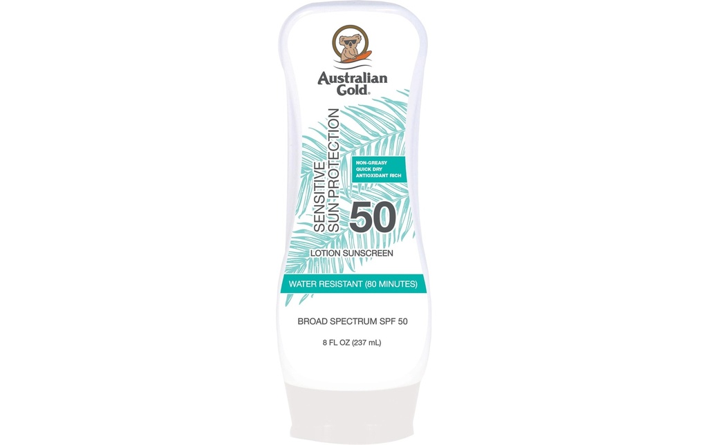 Australian Gold Lotion solaire LSF 50 Sensitive 237 ml