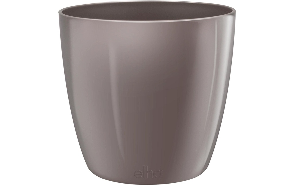 Elho Pot de fleur Brussels Diamond rond 6.2 l, Oyster Pearl