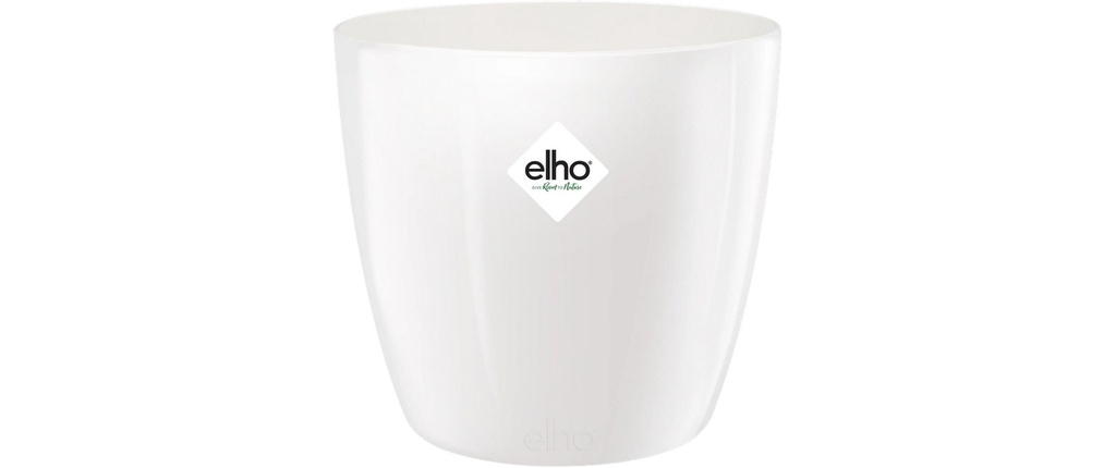 Elho Pot de fleur Brussels Diamond rond 4.5 l, blanc