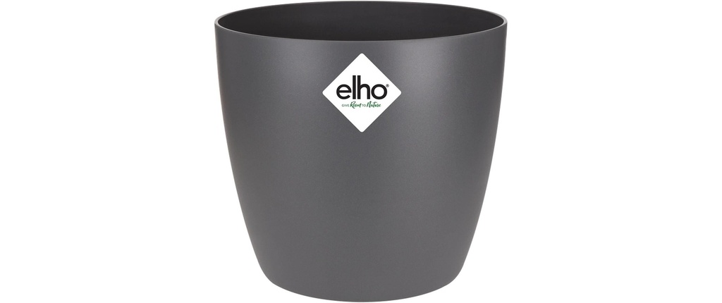 Elho Pot de fleur Brussels mini, rond, 1.2 l, anthracite