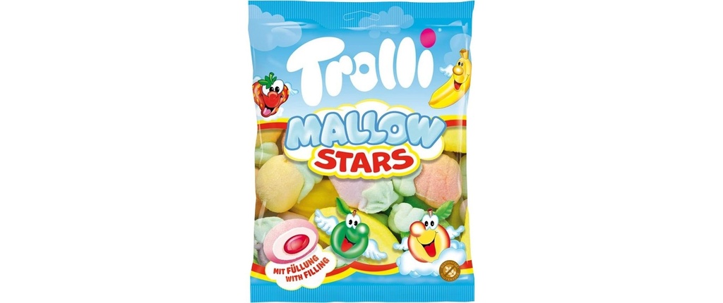 Trolli Bonbons gommeux Mallow Stars 150 g