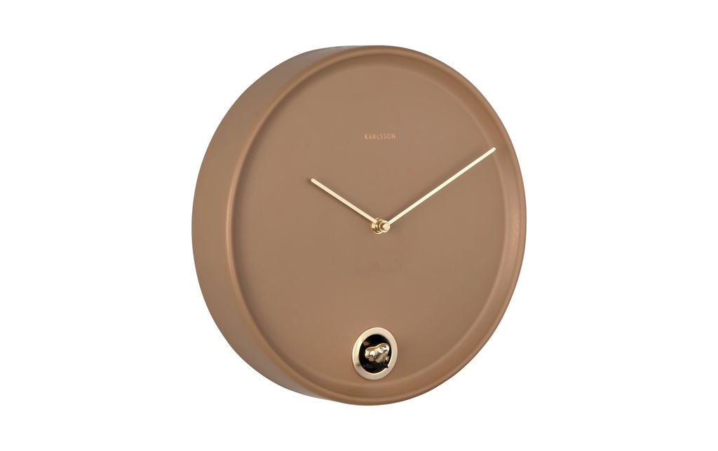 KARLSSON Horloge murale Esencia Cuckoo 30 cm, marron moka