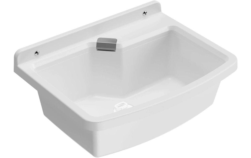 Mateu Bac à laver Vela 50 blanc, polypropylène Blanc Polypropylène