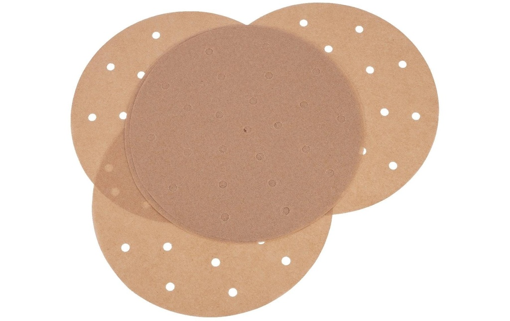 Nerthus Papier sulfurisé rond perforé pour Airfryer 100 Pièce/s