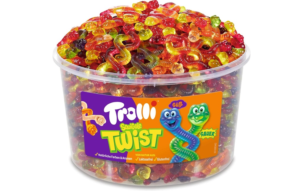 Trolli Bonbons gommeux Squiggle Twist 1200 g