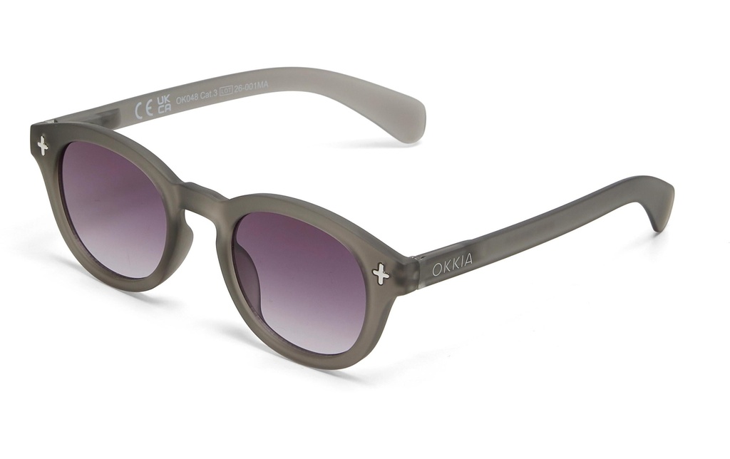 OKKIA Lunettes de soleil Milano Gris translucide