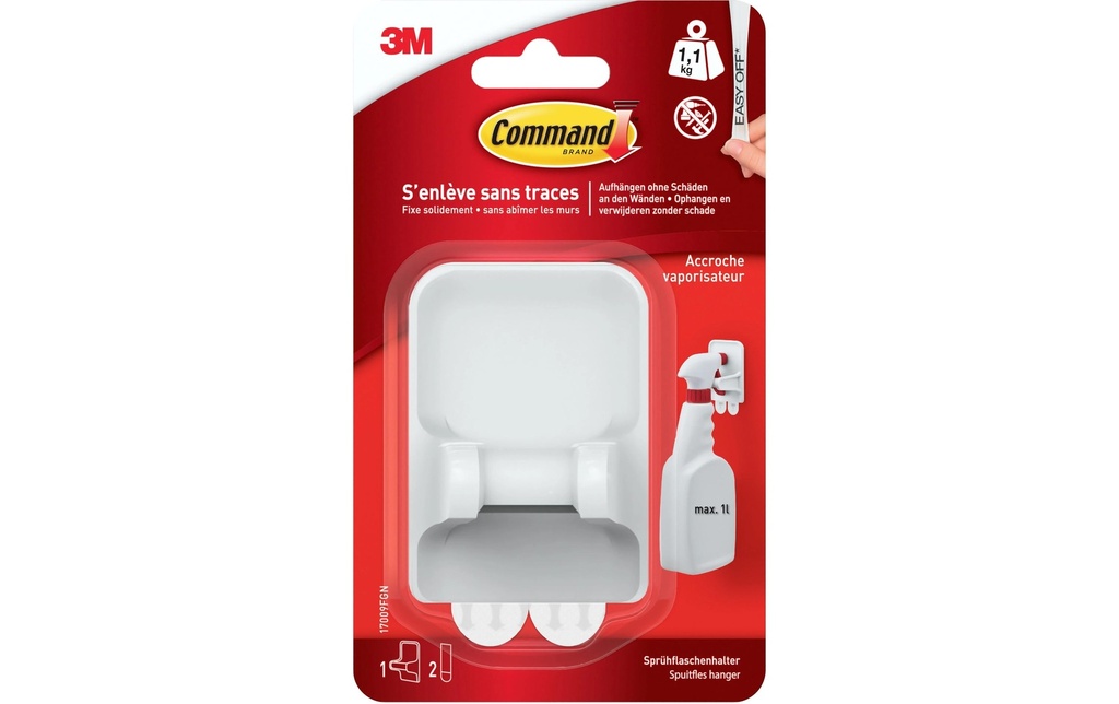 Command Crochet adhésif Suspension pour flacon pulvérisateur 1.3 kg, Blanc