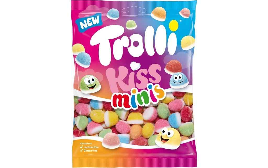 Trolli Bonbons gommeux Kiss Minis 175 g