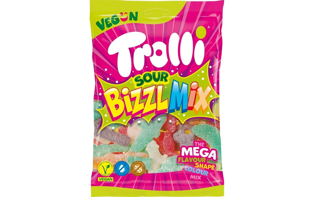 Trolli Bonbons gommeux Bizzl Mix 200 g