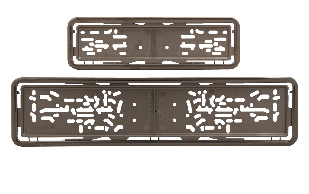EASYKLICK Kits de Supports de plaque d’immatriculation long, noir