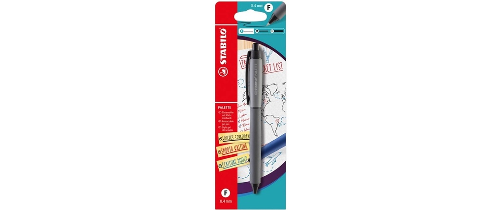 STABILO PALETTE stylo roller noir Bli. rechargeable
