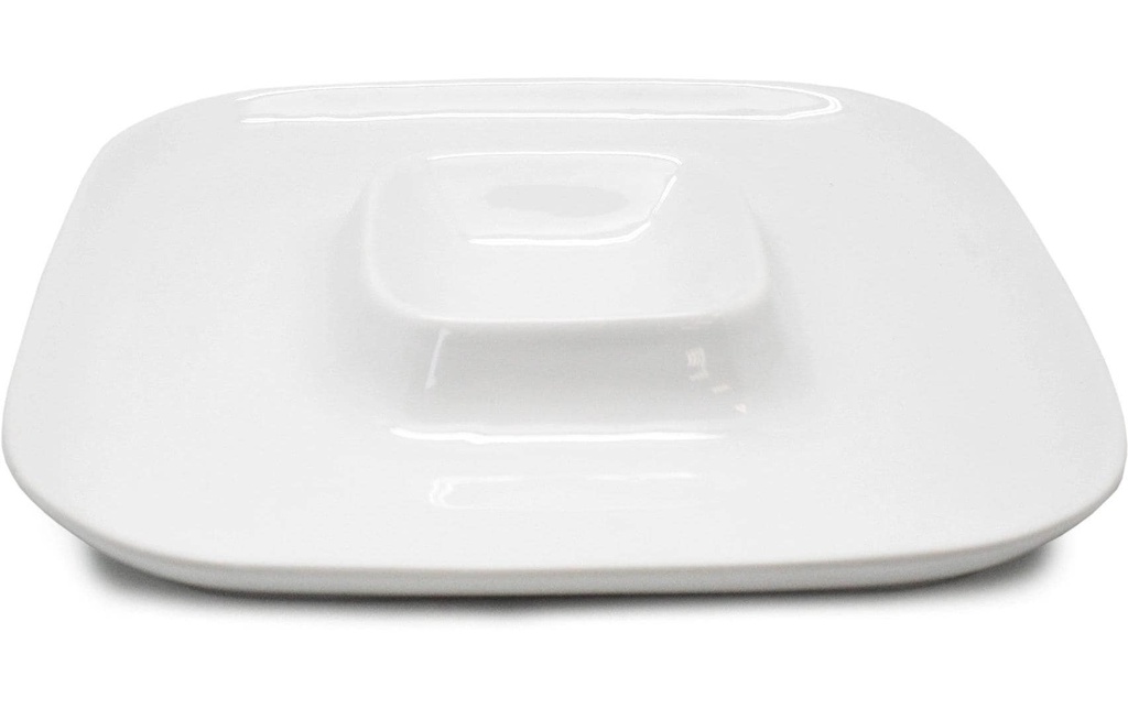 Nerthus Assiette à snacks 1 Pièce/s, Blanc