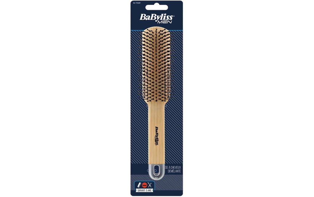 Babyliss Brosse à cheveux Brosse en bois synthétique Brun