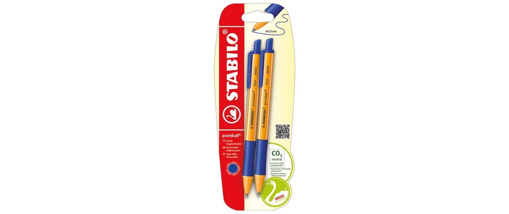 STABILO pointball stylo-bille 0.5 mm, Orange