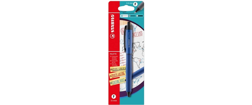STABILO PALETTE stylo roller bleu Bli. rechargeable