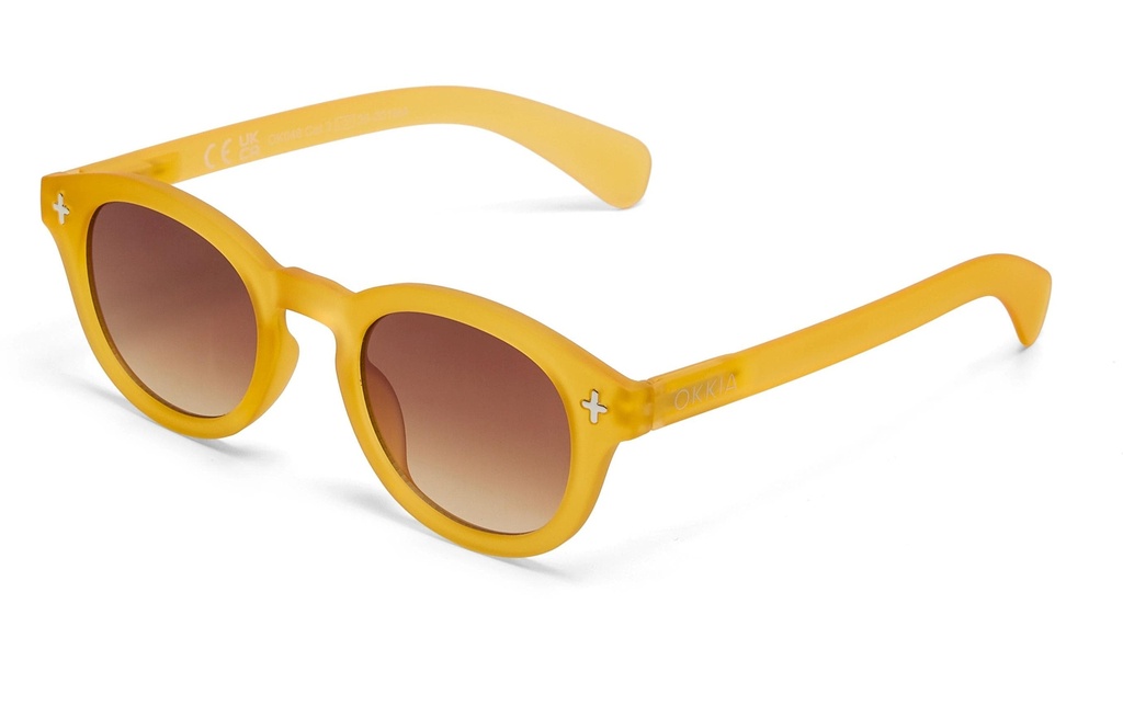 OKKIA Lunettes de soleil Milano Jaune translucide