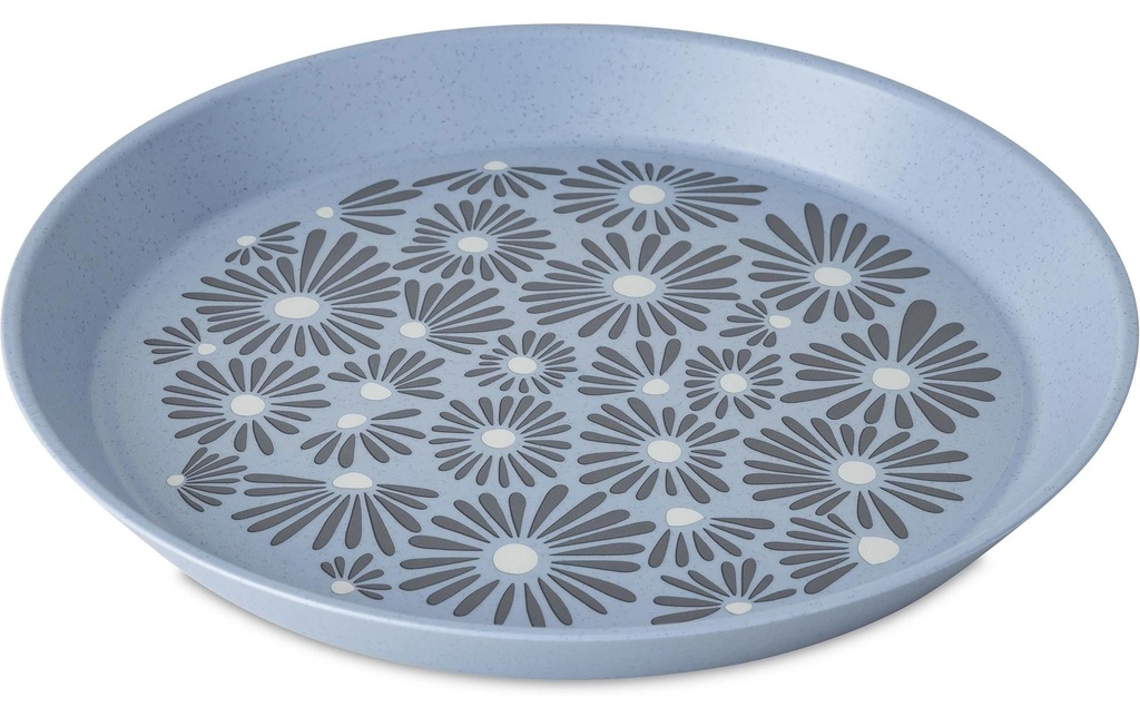 Koziol Assiette non décorative Blomster 1 pièce, Bleu