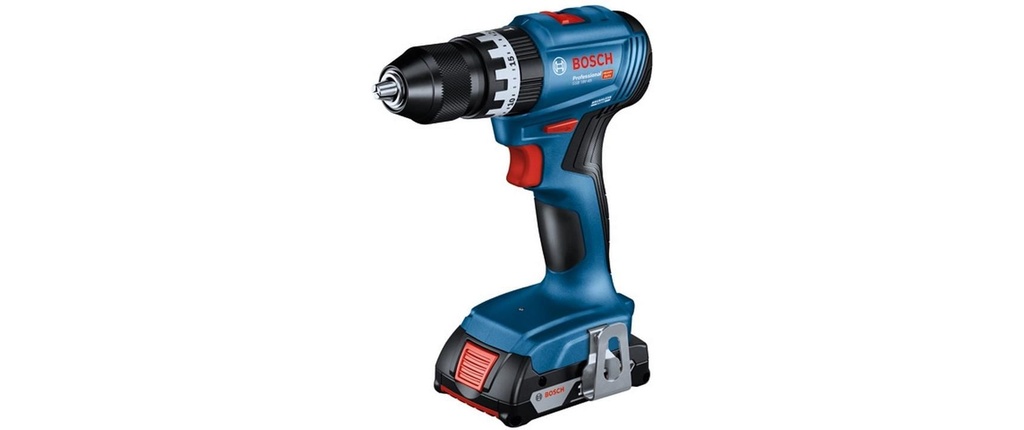 Bosch Professional Perceuses à percussion sans fil GSB 18 V-45 + 2x 2.0Ah