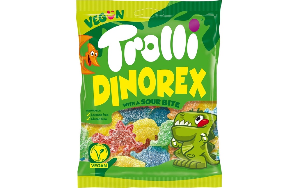 Trolli Bonbons gommeux Dino Rex 100 g