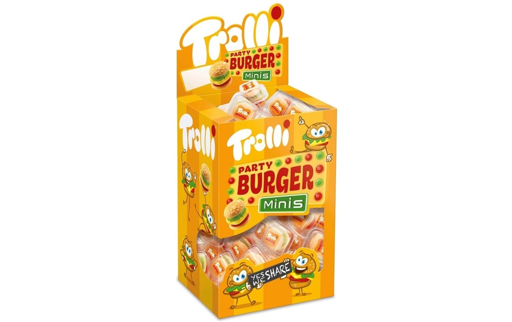 Trolli Bonbons gommeux Mini Burger Box 800 g