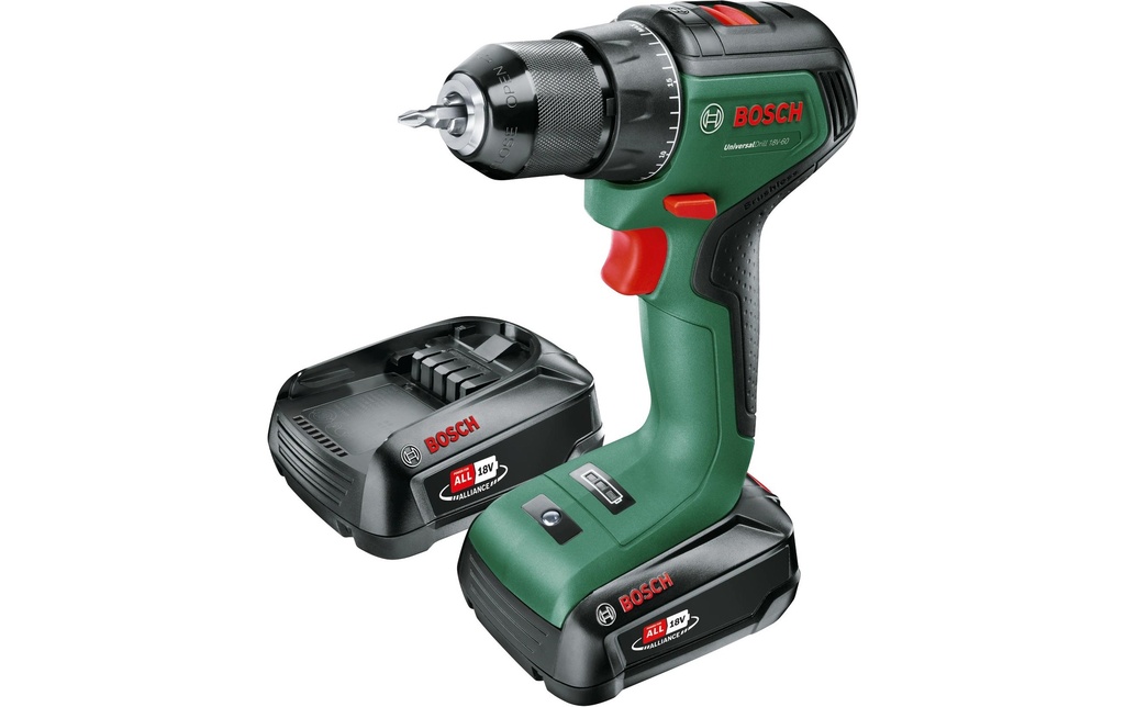 Bosch Perceuses à percussion sans fil UniversalImpact 18 V-60 2 x batterie